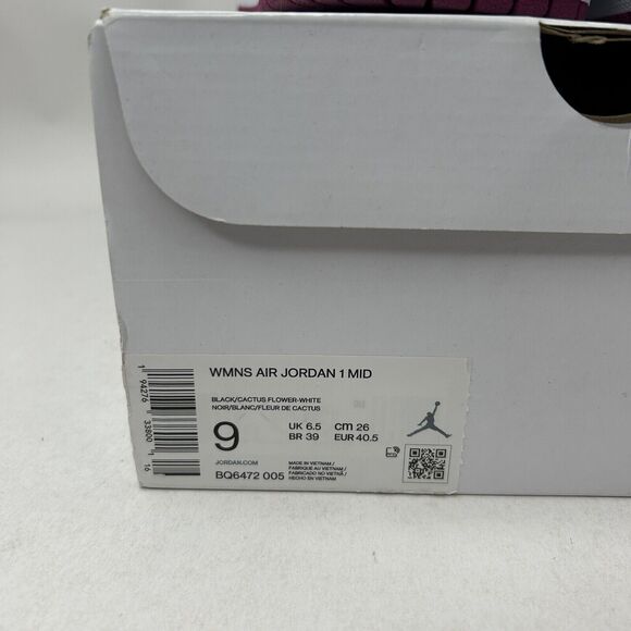 Nike Shoes Air Jordan 1 Retro Mid WMNS “Cactus Flower” 2023 - Picture 5 of 5